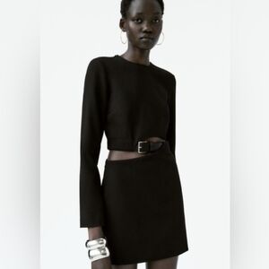 Zara Black Cut-Out Dress - Like New